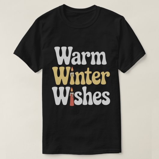 T-shirt met warme winterwensen (Design voorkant)