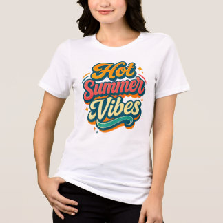 T-shirt met warme zomervibes || Retro strand T-shi