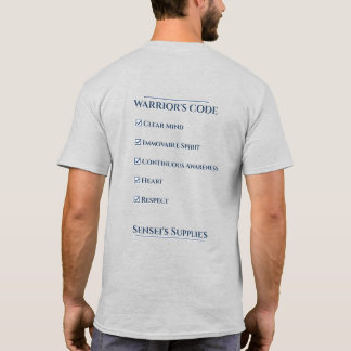 T-shirt met Warrior's Code
