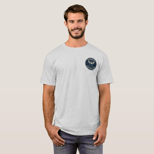 T-shirt met Warrior's Code (Voorkant volledig)