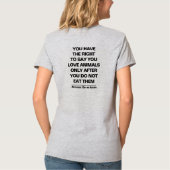T-shirt met waterverf en boodschap (Achterkant)