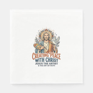 T-shirt met waterverf Jezus hobby inspirerend gelo Servet