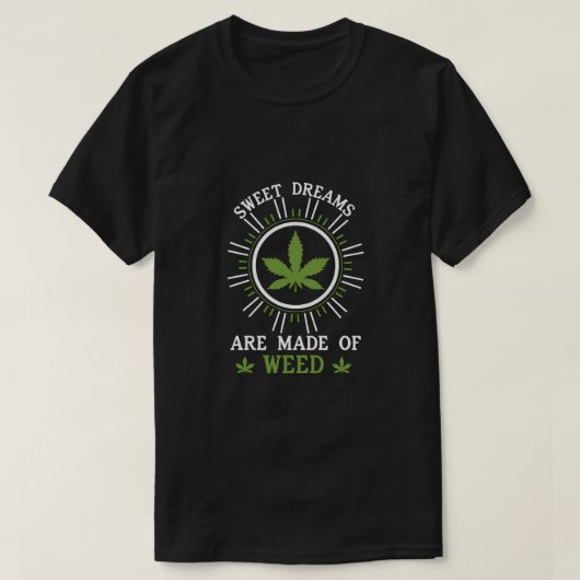 t-shirt met weed (Design voorkant)