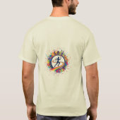 T-shirt met wereld hardloop thema (Achterkant)