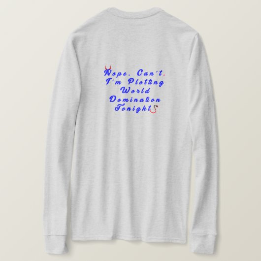 T-shirt met werelddominantie (Design achterkant)