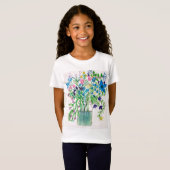 T-shirt met wilde bloem (Voorkant volledig)
