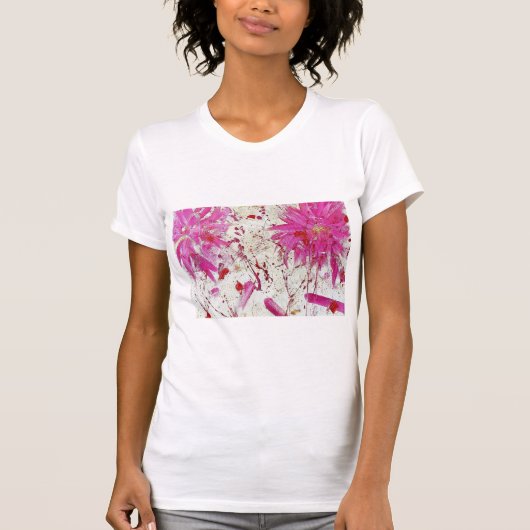 T-shirt met wilde bloemen (Voorkant)