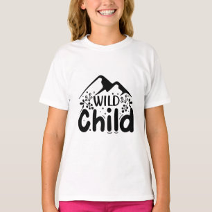 T-shirt met wilde kind