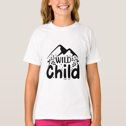 T-shirt met wilde kind (Voorkant)