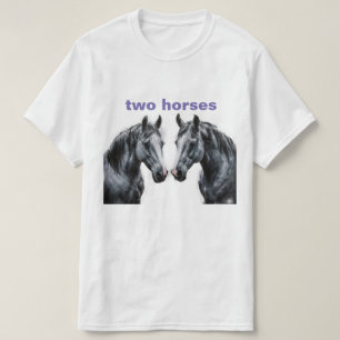 T-shirt met wilde paarden – Perfect voor paardenli