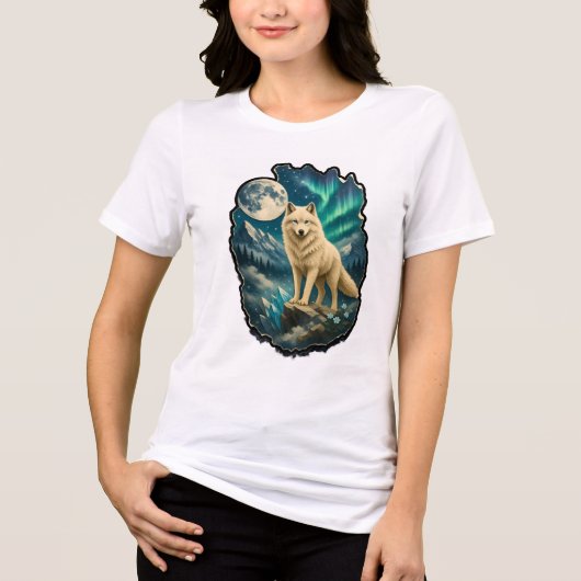 T-shirt met wilde wolvenvrouwen | Tee (Voorkant)