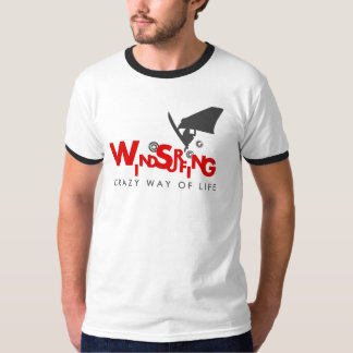T-shirt met windsurfen voor verslaafden