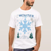 T-shirt met winterdesign (Voorkant)