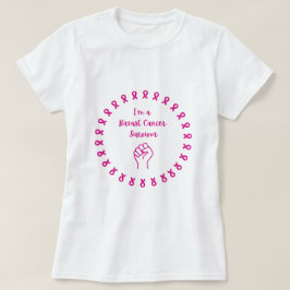 T-shirt met witte vuist voor overlevenden van bors