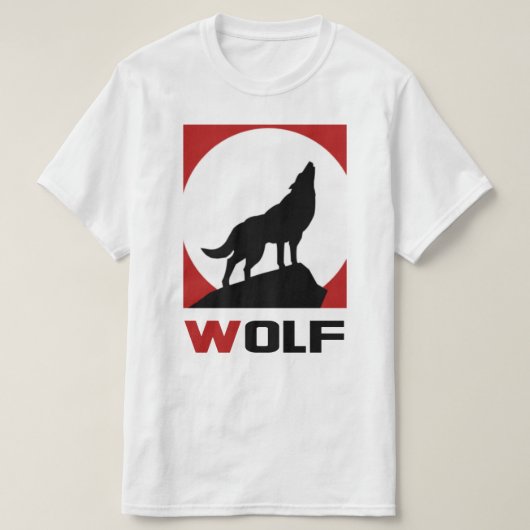 T-shirt met WOLF (Design voorkant)