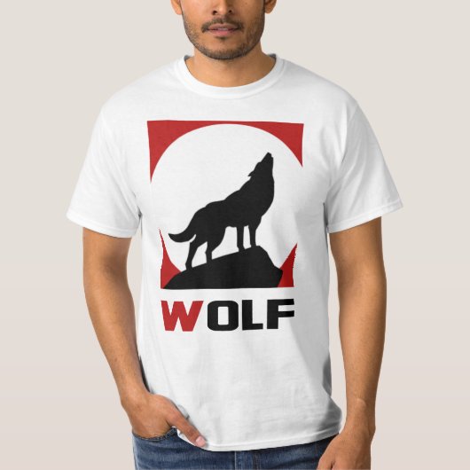T-shirt met WOLF (Voorkant)