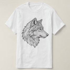 T-shirt met wolf ontwerp