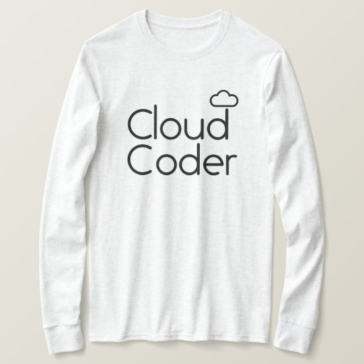 T-shirt met wolkencodering (Design voorkant)