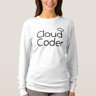 T-shirt met wolkencodering