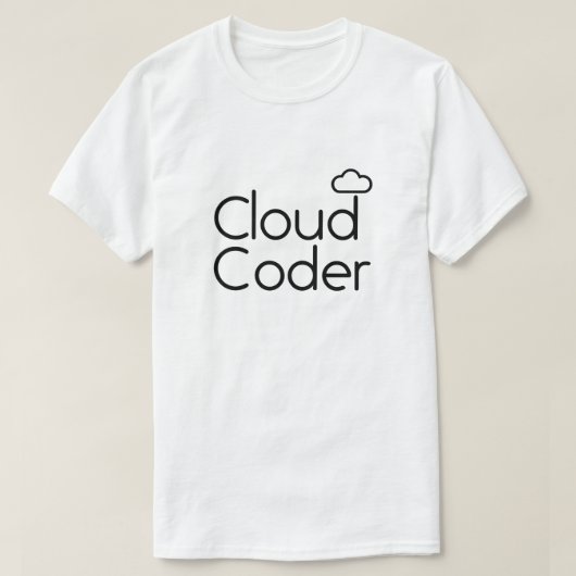 T-shirt met wolkencodering (Design voorkant)