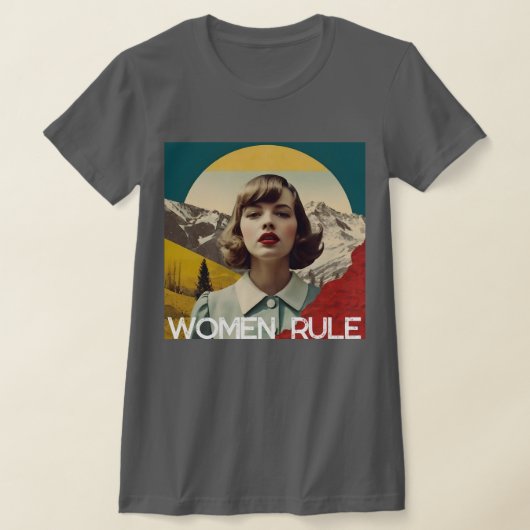 T-shirt met 'Women Rule' (Laagn)