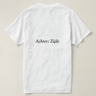 T-shirt met woordgrap, woordspeling opdruk