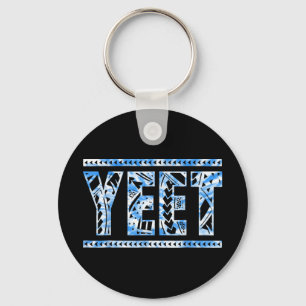 T-shirt met Yeet grappige spreuk worstelen vrouwen Sleutelhanger