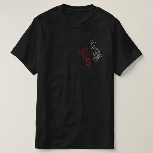 T-shirt met yin en yang-afdruk (Design voorkant)