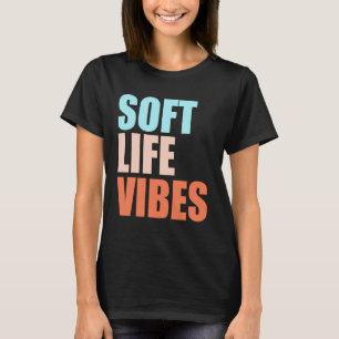 T-shirt met zachte levensvibes – Minimalistische e