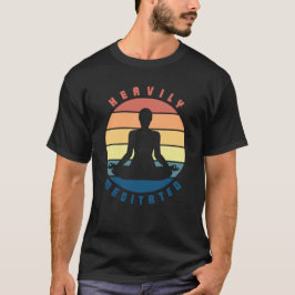 T-shirt met zeer middelmatige retro-regenboog