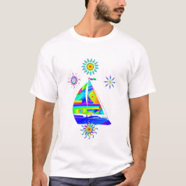T-shirt met zeilboot