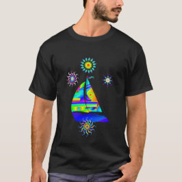 T-shirt met zeilboot