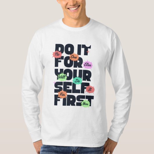 T-shirt met zelfbekrachtiging (Voorkant)