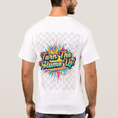 T-shirt met "Zet het volume harder" (Achterkant)