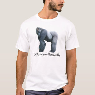 T-shirt met zilverrug Gorilla