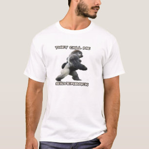 T-shirt met zilverrug Gorilla