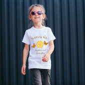 T-shirt met “Zonnebloemen en vlinders”