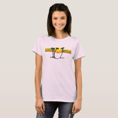 T-shirt met zonsondergang (Voorkant volledig)