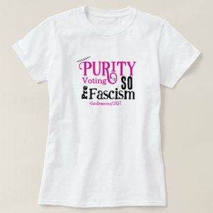 T-shirt met zuivere stem