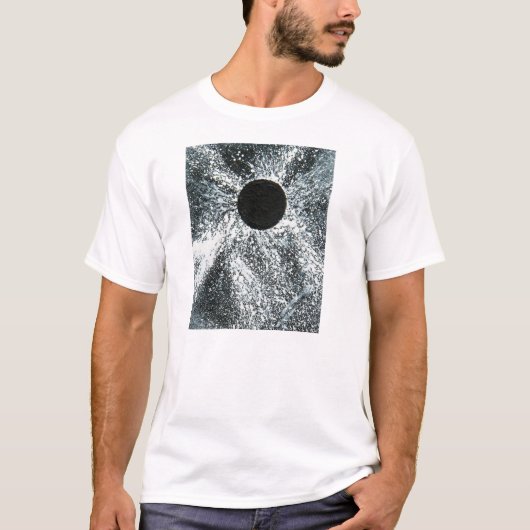 T-shirt met zwart gat, Mannen (Voorkant)