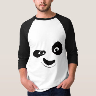 T-shirt met zwart-wit grafisch ontwerp van een gri