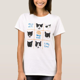 T-shirt met zwarte en witte lobby