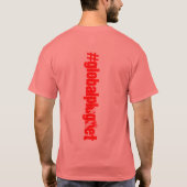 t-shirt met zwarte globalplugnet 8Ball Afbeelding (Achterkant)