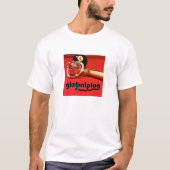 t-shirt met zwarte globalplugnet 8Ball Afbeelding  (Voorkant)