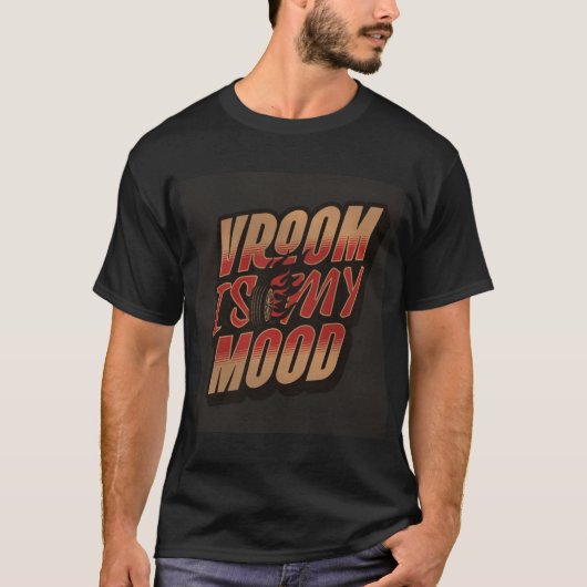T-shirt met zwarte merknaam (Voorkant)