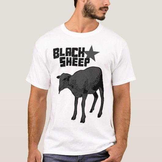 T-shirt met zwarte schapen (Voorkant)