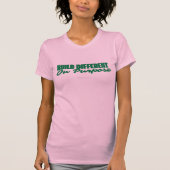 T-shirt met zwarte waardering, doelbewust anders g (Voorkant)