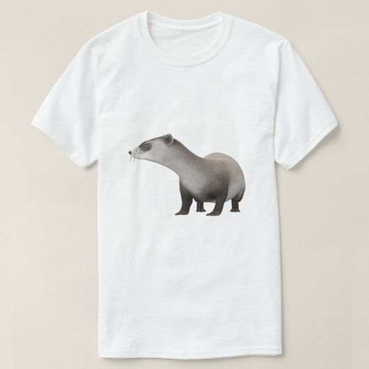 T-shirt met zwartvoetfret (Design voorkant)