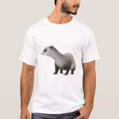 T-shirt met zwartvoetfret (Voorkant)