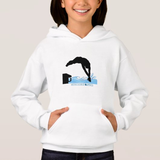 T-Shirt met zwemduik (Voorkant)